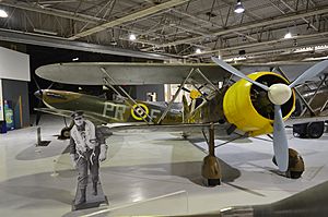 Archivo:Fiat CR.42 at the RAF Museum
