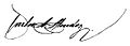 Firma de Carlos Antonio Mendoza - Constitución de 1904