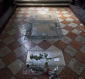 Archivo:Frari (Venice) Cappella dei milanesi- tomb of Claudio Monteverdi
