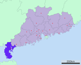Guangdong subdivisions - Zhanjiang.svg
