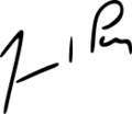 Jean-Marie Le Pen signature