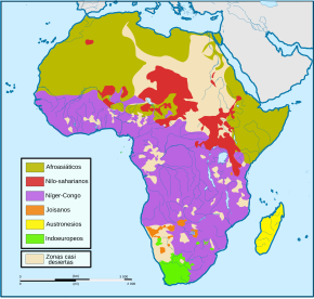 Archivo:Languages of Africa map-es