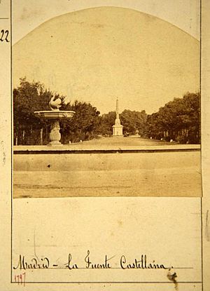 Archivo:Madrid - La Fuente Castellana - Laurent (c. 1860)