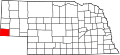 Map of Nebraska highlighting Kimball County