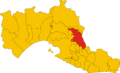 Map of comune of Grottaglie (province of Taranto, region Apulia, Italy)