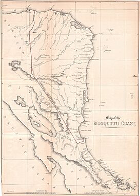 Mapa histórico del Reino de Mosquitia