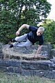 Parkour speed vault portrait