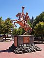 Plaza de Los Ángeles, Estatua a O'Higgins (2023) - 3