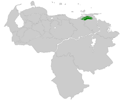 Distribución geográfica del subepalo gorgiblanco.