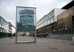 Archivo:Stade de Suisse, Wankdorf with 1954 World Cup memorial