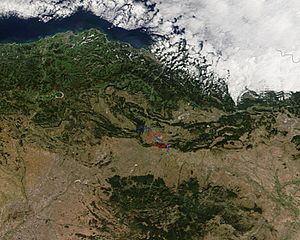 Archivo:Vista Satelite Miranda de Ebro