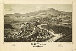 1888 Corinth, N.Y. and Palmer Falls. LOC 75694762.jpg