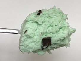 2020-04-27 18 23 07 A spoonful of Friendly's Mint Chocolate Chip Ice Cream in the Franklin Farm section of Oak Hill, Fairfax County, Virginia.jpg