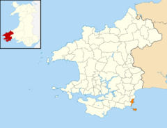 2024 Wales Pembrokeshire Community Tenby map.svg