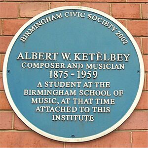 Archivo:Blue plaque Albert Ketelbey