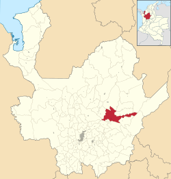Yolombó ubicada en Antioquia