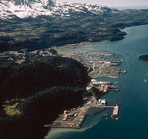 Archivo:Cordova Alaska aerial view
