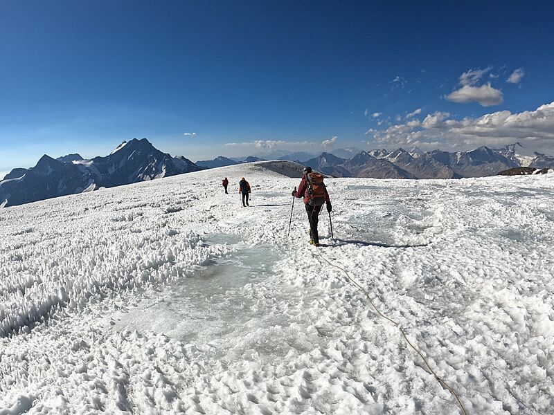 Descenso por glaciar