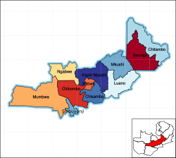 Districts of Central Province Zambia.svg