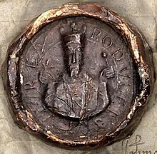Donation du roi de Bourgogne Rodolphe III à l'abbaye Saint-Maurice (15 février 1018) (cropped).jpg