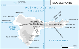 Elephant Island map-es.svg