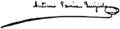 Firma de Antonio García Quejido