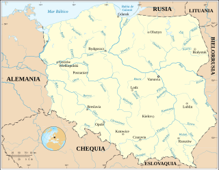 Flüsse in Polen (Karte)-es.svg