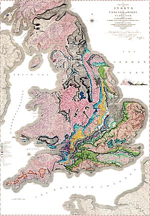 Archivo:Geological map Britain William Smith 1815