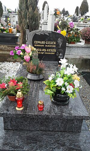 Archivo:Grób Edwarda i Stanisławy Gierek