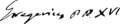 Gregorius XVI signature