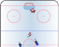 Ice Hockey 2-on-1 One-Timer