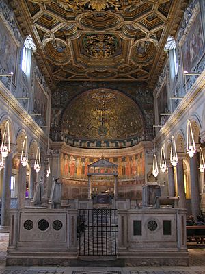Archivo:Interior of San Clemente, Rome