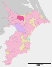 Inzai in Chiba Prefecture Ja.svg