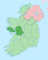Island of Ireland location map Galway