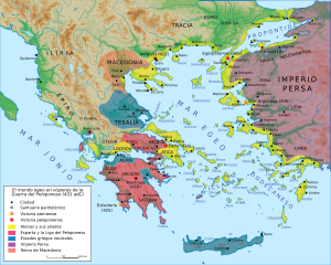 Map Peloponnesian War 431 BC-es.svg