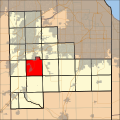 Archivo:Map highlighting Jackson Township, Will County, Illinois