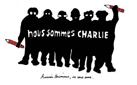Archivo:Nous sommes Charlie, par Pauline Aubry - Les étudiants du CESAN rendent hommage