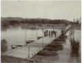 Puente de pontones sobre el río Andalién construido por la compañía de Pontoneros del grupo de ingenieros militares1929