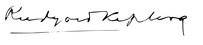 Rudyard Kipling signature