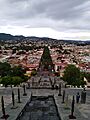 Vista en medio de las Escalinatas de los héroes
