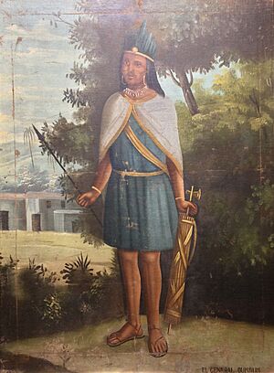 Archivo:"El General Quisquis" (s. XIX), óleo sobre lienzo de autor anónimo. MuNa, Quito