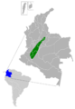 Amazilia cyanifrons map