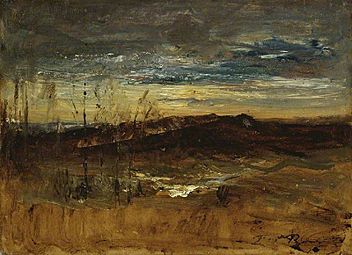 Auguste François Ravier (1814-1895) - Landscape at Sunset - PD.146-1985 - Fitzwilliam Museum