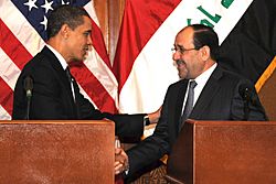 Archivo:Barack Obama & Nouri al-Maliki in Baghdad 4-7-09 2