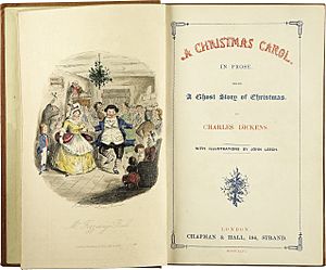 Archivo:Charles Dickens-A Christmas Carol-Title page-First edition 1843