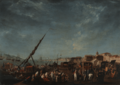 Embarque da Família Real para o Brasil - Nicolas-Louis-Albert Delerive, attrib. (Museu Nacional dos Coches)