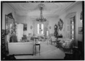 FRONT HALL FIREPLACE, LOOKING SOUTHWEST - Malbone, Malbone Road, Newport, Newport County, RI HABS RI,3-NEWP,62-10