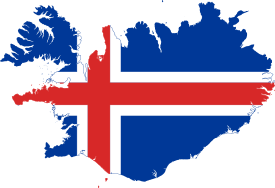 Flag-map of Iceland.svg