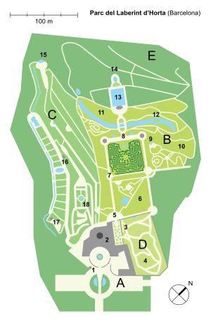 Archivo:General Map - Parc del Laberint d’Horta - Barcelona