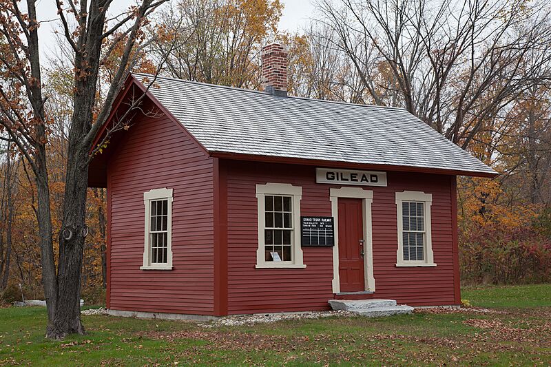 Gilead Railroad Station Maine 2013